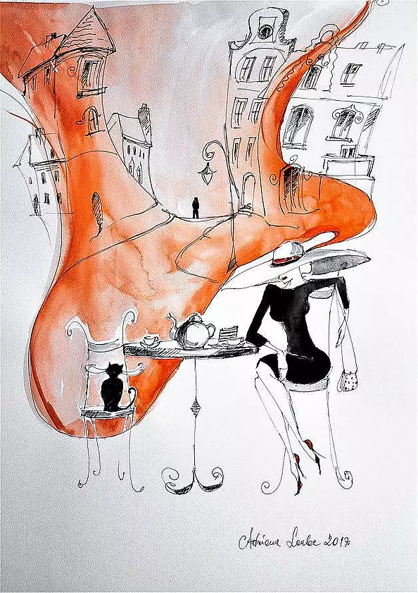 Adriana Laube - Kreacja przy kawie