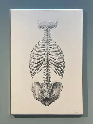 Wiesław Teofilak, Moral backbone, Other, Pencil - cardboard/paperboard, 70 x 100