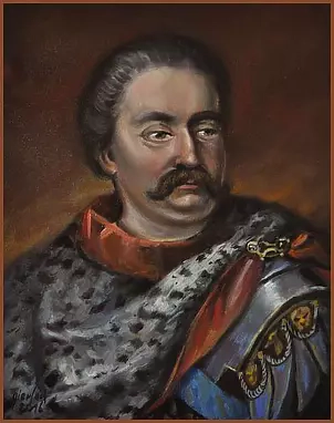 Damian Gierlach - King John III Sobieski oil on canvas 24x30cm GIERLACH