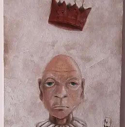Jarosław Lubecki, Король, Масляная картина - холст, 30 x 60
