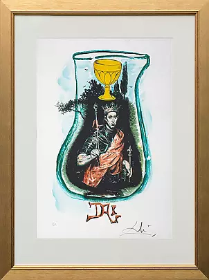 Salvador Dali - Re in un bicchiere