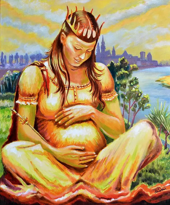 Halina Kaźmierczak - The Queen Jadwiga of Anjou - motherhood