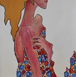 Agata Bajszczak, Zerbrechlich, Acrylgemälde - Leinwand, 60 x 100