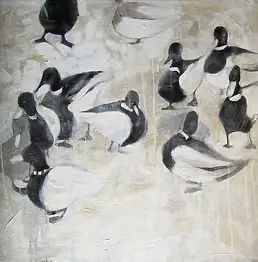 Iza Jaśniewska, Kruchość szkła cienkiego, Obraz akrylowy - płótno, 50 x 50