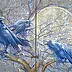 Krzysztof Trzaska - "Raven and Ducks" diptych - two paintings