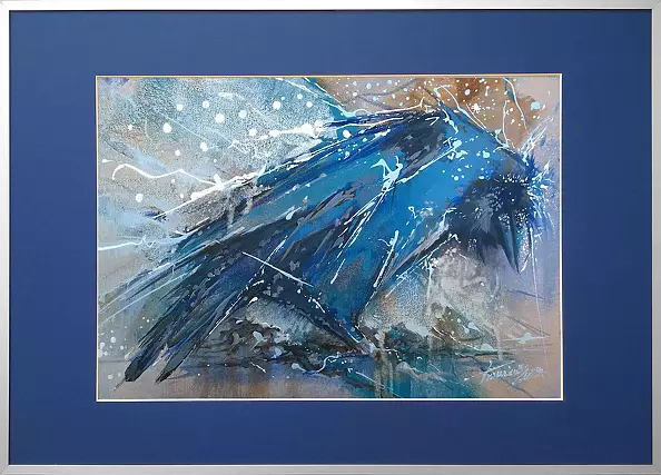 Krzysztof Trzaska - "Kruk" z cyklu "Ptaki"