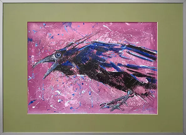 Krzysztof Trzaska - "Kruk" z cyklu "Ptaki"