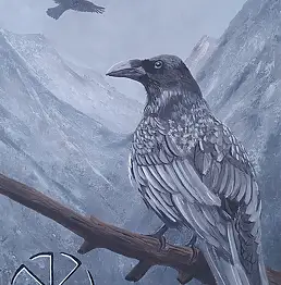 Luba Santkiewicz, Kruk zwierzę mocy, Obraz akrylowy - płótno, 30 x 40