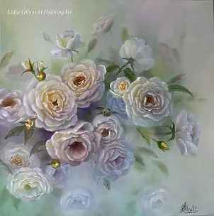 Lidia Olbrycht - Rose bush, flowers in nature
