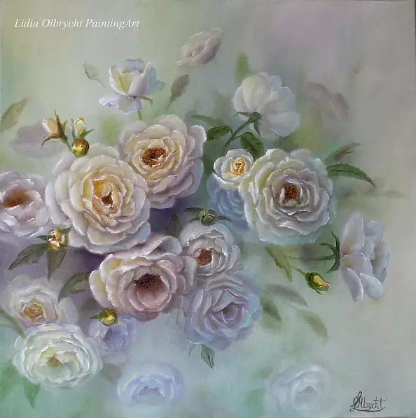 Lidia Olbrycht - Rose bush, flowers in nature