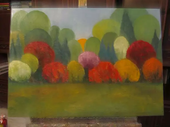 Barbara Przyborowska - Rhododendrons in the garden