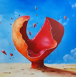 Roman Hnedkovsky, Krzyk, Obraz olejny - płótno, 70 x 50