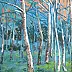 Krzysztof Trzaska - Krzysztof Trzaska, Birches from the series Polish Landscapes, acrylic / canvas, 70x100, 2017
