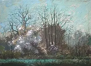   - Krzysztof Trzaska, Kujawy II from the series Polish Landscapes, acrylic / canvas, 50x70, 2017