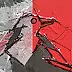 Krzysztof Trzaska - Кшиштоф Трзаска, Зимний пейзаж с птицами из серии Польские пейзажи, акрил / холст, 95x135, 2016
