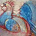 Krzysztof Trzaska - Кшиштоф Трзаска, картина «Петух» из серии «Знаки Зодиака», акрил / холст, 30х40, 2020 г.