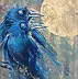 Krzysztof Trzaska - Krzysztof Trzaska, tableau Sonate de lune de la série Oiseaux, acrylique / toile, 100x70, 2020