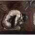 Krzysztof Trzaska - Кшиштоф Трзаска, картина "Полет Икара", масло / пластина, 50х70, 2014 г.