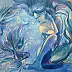 Krzysztof Trzaska - Krzysztof Trzaska obraz Ryby z cyklu Znaki Zodiaku, akryl/płótno, 60x80 w ramie ekspozycyjnej 80x100