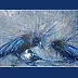 Krzysztof Trzaska - Krzysztof Trzaska, obraz Żółtodziób z cyklu Ptaki, akryl/płótno, 50x70, 2020
