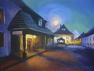 Renata Rychlik - Moon in Kazimierz Dolny