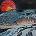 Marianna Wloka - Mond über den Bergen im Winter
