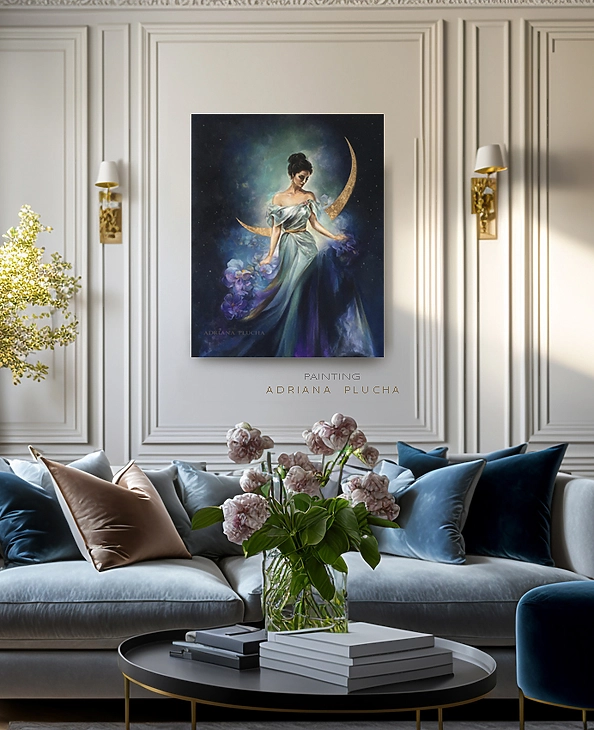 Adriana Plucha - "Księżycowa noc" -  Złoto 23 karaty