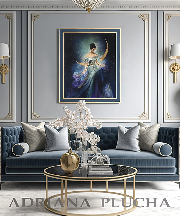 Adriana Plucha - "Księżycowa noc" -  Złoto 23 karaty