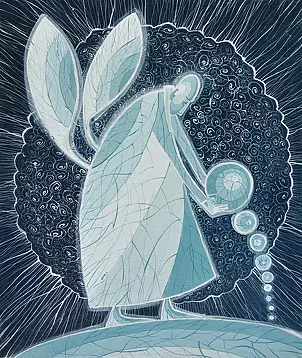 Marina Czajkowska - Lunar Angel (Reproduction)