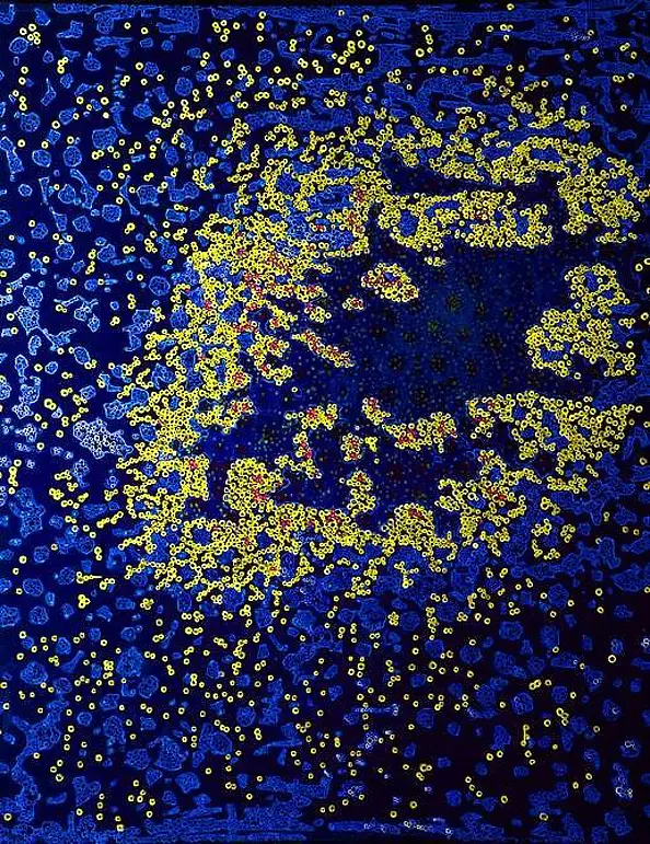 Łukasz Hołuj - The shape of the process 01 of the UV light