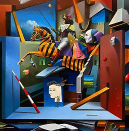 Mikołaj Sętowski, Ku Nowej Przygodzie, Obraz akrylowy, Obraz olejny - płótno, 90 x 120