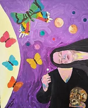Elżbieta Sulecka, Ku Wieczności, Obraz olejny - płótno, 50 x 60