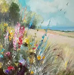 Krzysztof Kłosowicz, "Verso il mare", Quadro a olio - tela, 40 x 50