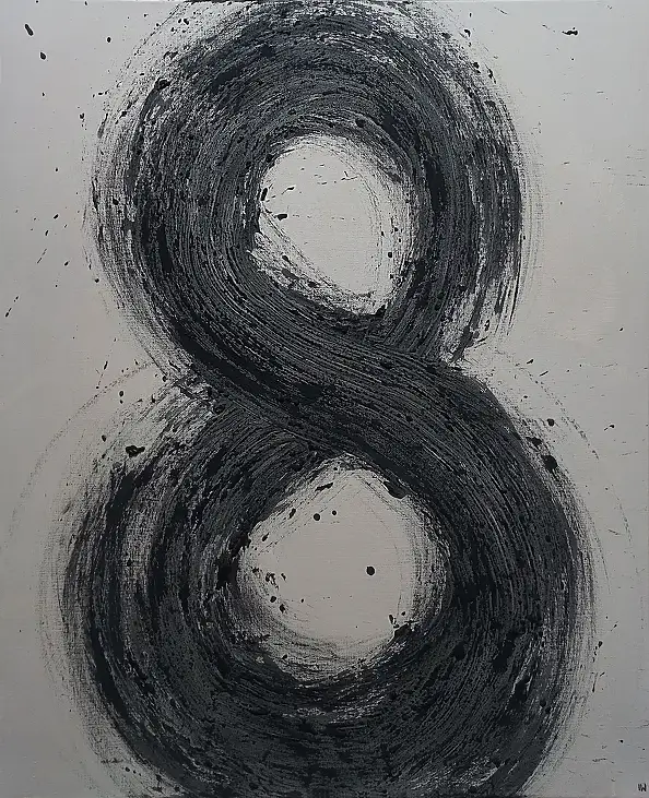 Iwona Jabłońska, Ku nieskończoności, Impasto, Laserunek, Obraz akrylowy, Obraz olejny, Techniki mieszane - płótno, 100 x 120