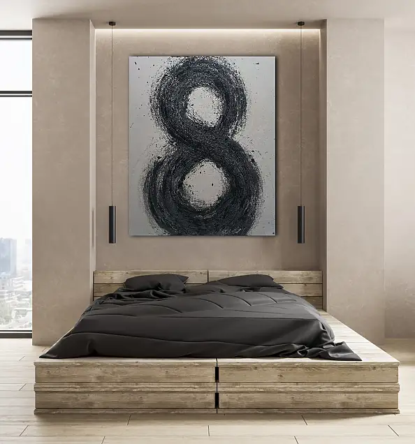 Iwona Jabłońska, Ku nieskończoności, Impasto, Laserunek, Obraz akrylowy, Obraz olejny, Techniki mieszane - płótno, 100 x 120