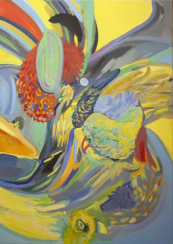 Dominika Fedko-Wójs - Kura indyk kaczka Abstract XXIII abstract series