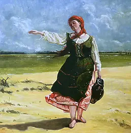 Agnieszka Długołęcka - Kurpianka with a jug