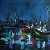 Jerzy Stachura - Fishing boats at night II