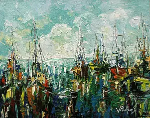Jerzy Stachura - fishing boats