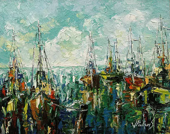 Jerzy Stachura - fishing boats