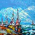 Jerzy Stachura - Barche da pesca nel porto
