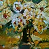 Marek Kubski - Flowers in a vase-tech putty