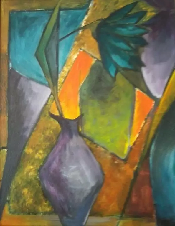 Bozena Chlopecka - Kwiat abstrakcja