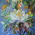 Renata Łempicka, Fern flower, Acrylic painting - canvas, 80 x 90