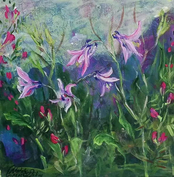 Natalia Czarnecka Diling - Flowers - Magic Garden III