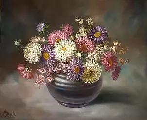 Lidia Olbrycht - Astra flowers