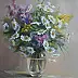 Lidia Olbrycht - Blumen - Bouqet der Wildblumen in einer Vase