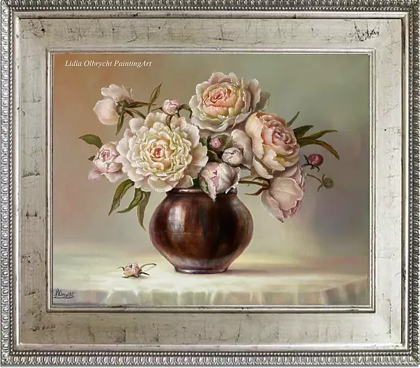 Lidia Olbrycht - Flowers - Peonies in a vase