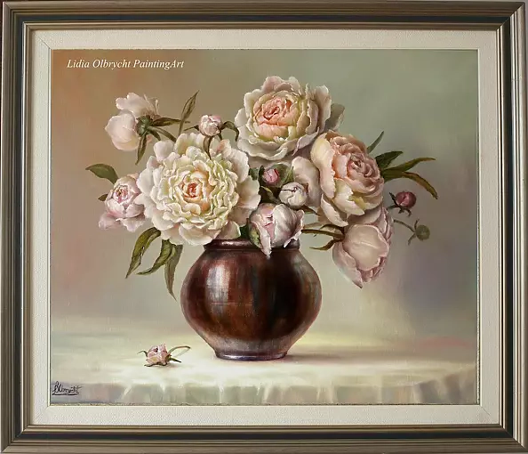 Lidia Olbrycht - Flowers - Peonies in a vase