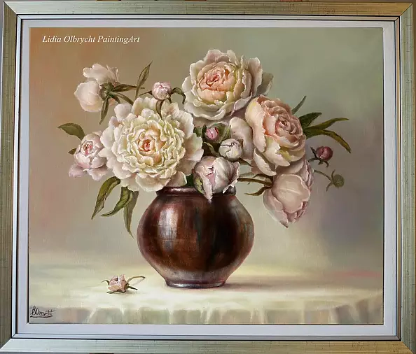 Lidia Olbrycht - Flowers - Peonies in a vase